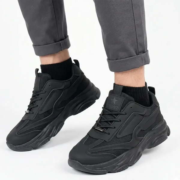 Soviet Ladies Hilton Lace Up Sneaker - Black Mono