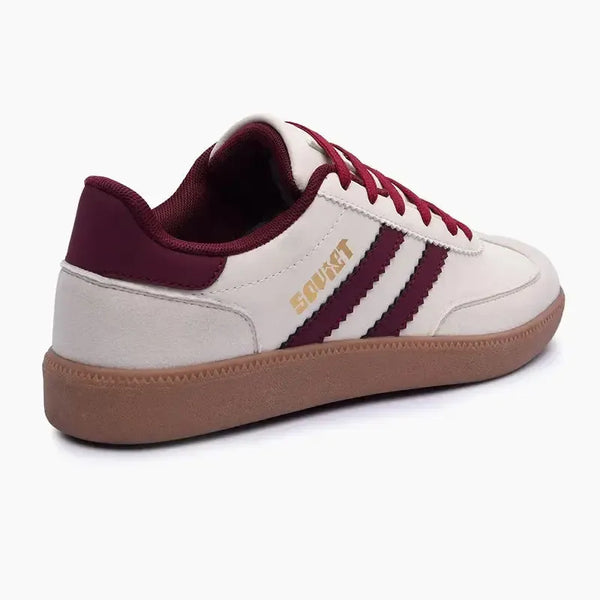 Soviet Ladies Ness Lace Up Sneaker - Cream/Plum