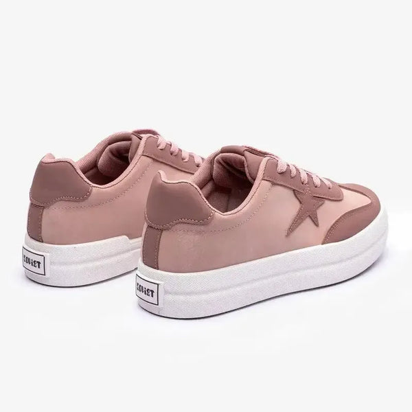 Soviet Ladies Paris Lace Up Sneaker - Pink