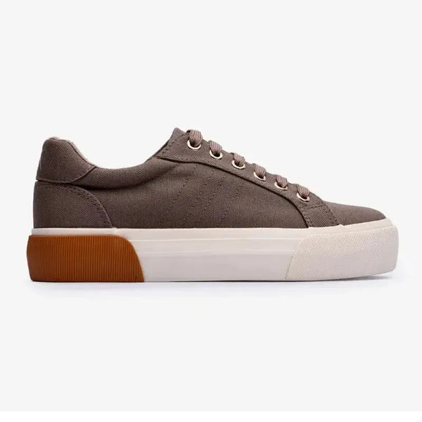 Soviet Ladies Taurus Lace Up Sneaker - Taupe