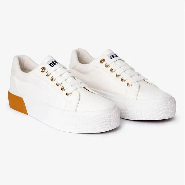 Soviet Ladies Taurus Lace Up Sneaker - White