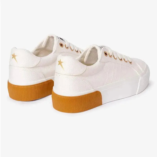 Soviet Ladies Taurus Lace Up Sneaker - White