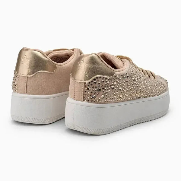 Soviet Thiago Diamond Sneaker - Nude/Gold