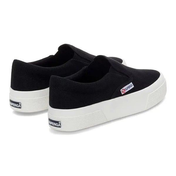 Superga 2740 Mid Platform Slip-On Sneaker - Black Avorio