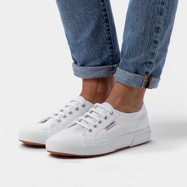 Superga 2750 Cotu Classic Canvas - White/ Silver-Superga-Buy shoes online