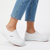 Superga Classic Platform Canvas Slip On - White