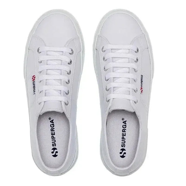 Superga Vegan Leather 2740 Platform Sneaker - White