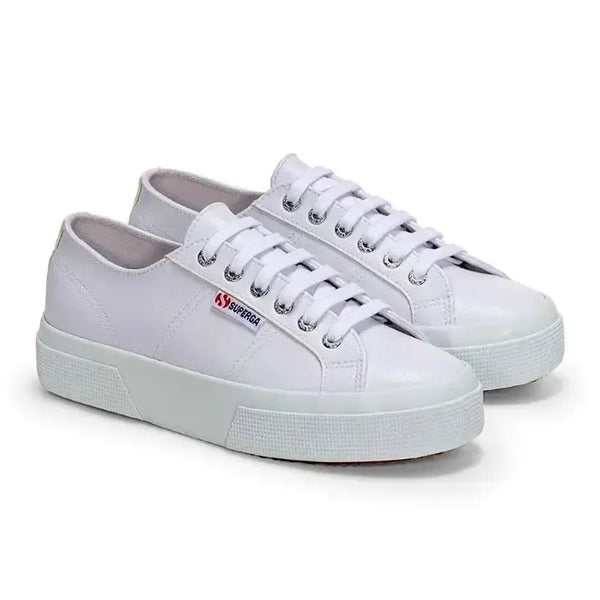 Superga Vegan Leather 2740 Platform Sneaker - White