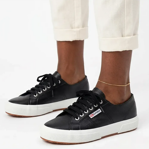 Superga Vegan Tumble 2750 Leather Classic - Black