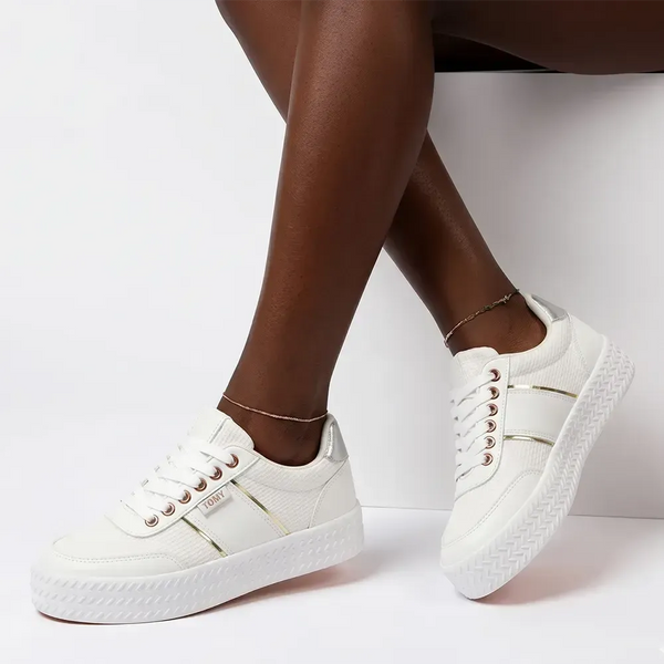 Tomy Danielle Lace Up Sneaker - White