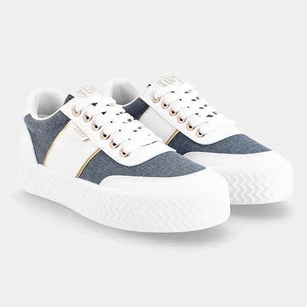 Tomy Eden Sneaker - White Denim