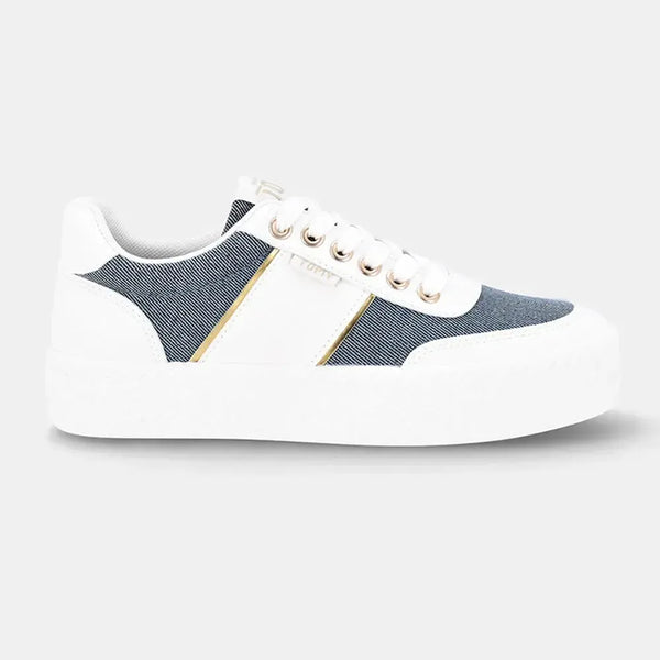 Tomy Eden Sneaker - White Denim