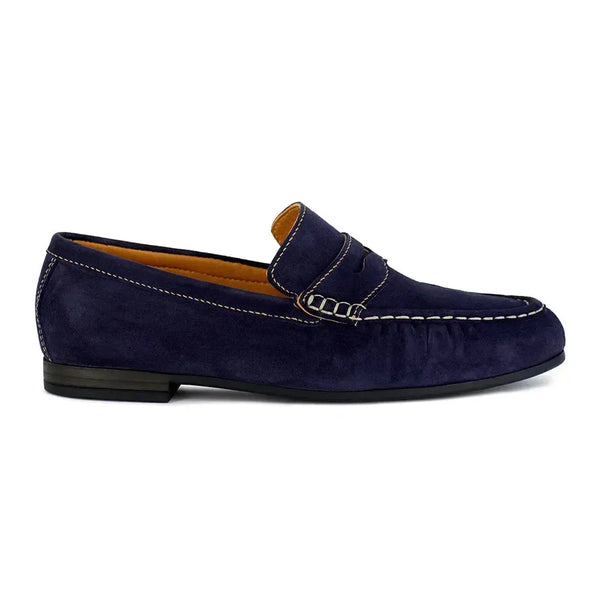Tsonga Chobe Leather Moccasin - Navy