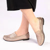 Tsonga Chobe Leather Moccasin - Sabbia Metallic
