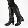 Tsonga Inkumbula Mid-Calf Leather Boot - Black