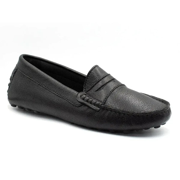 Tsonga Jozini Leather Moccasin - Black