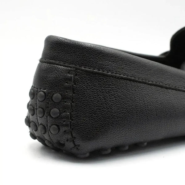 Tsonga Jozini Leather Moccasin - Black