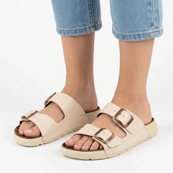Tsonga Masego Leather Footbed Sandal - Cream