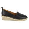 Tsonga Mfifa Leather Closed Toe Wedge - Cayak Black