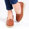 Tsonga Mfifa Leather Closed Toe Wedge - Cayak Tan