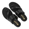 Tsonga Ningizimu Toe Loop Leather Sandals - Black