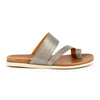 Tsonga Ningizimu Toe Loop Leather Sandals - Silver