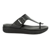 Tsonga Olufemi T-Bar Footbed Sandal with Buckle - Black