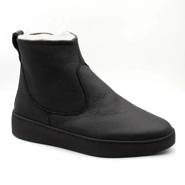 Tsonga Samburu Leather Boots - Black Floater Fusion