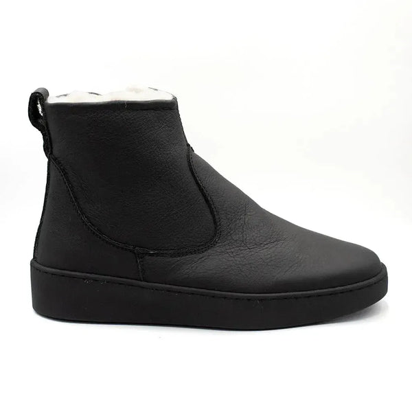 Tsonga Samburu Leather Boots - Black Floater Fusion
