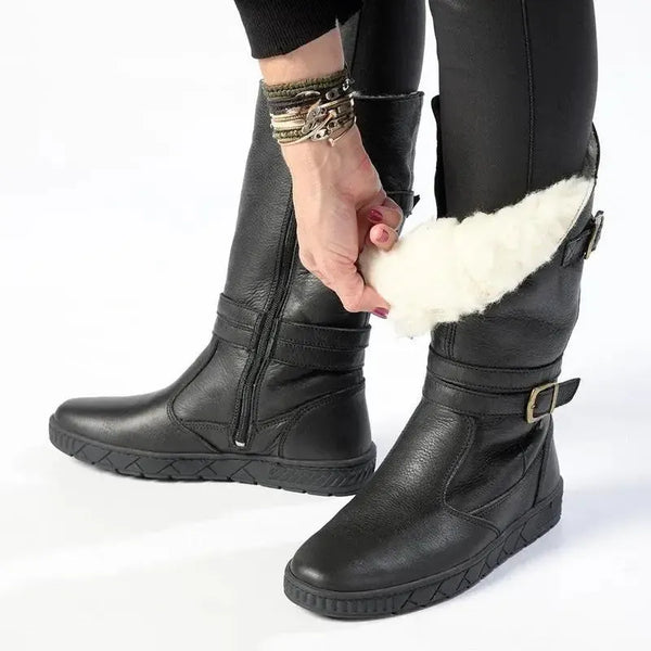 Tsonga Shakawe Military Leather Boot - Black