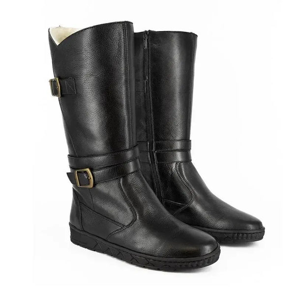 Tsonga Shakawe Military Leather Boot - Black