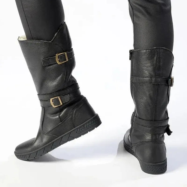 Tsonga Shakawe Military Leather Boot - Black