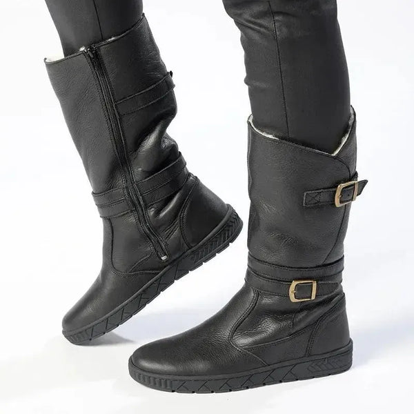 Tsonga Shakawe Military Leather Boot - Black