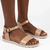 Tsonga Shebelle Leather Footbed Sandal - Tan