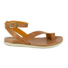 Tsonga Ugalonci Toe Loop Leather Ankle Tie Sandals - Hazel