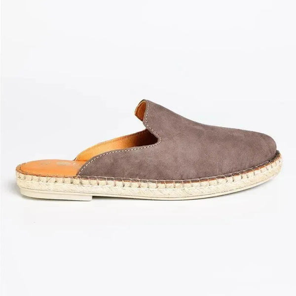 Tsonga Ukubasa Leather Mule Sandal - Fungi Velour
