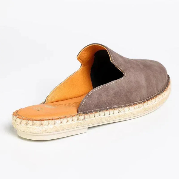 Tsonga Ukubasa Leather Mule Sandal - Fungi Velour