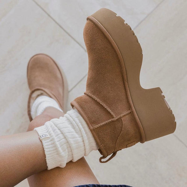 UGG Classic Mini II New Heights - Mustard Seed-UGG-Buy shoes online