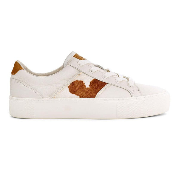 UGG Dinale Leather Sneaker - Cow Print/White Sand-UGG-Buy shoes online