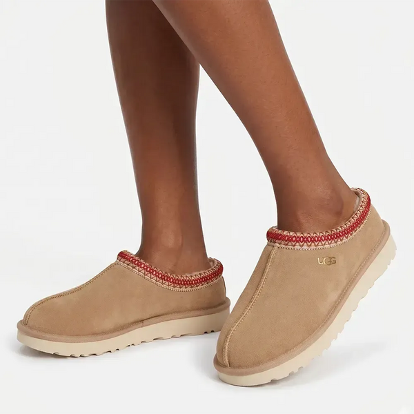 UGG Tasman II Slipper - Sand Dark Cherry