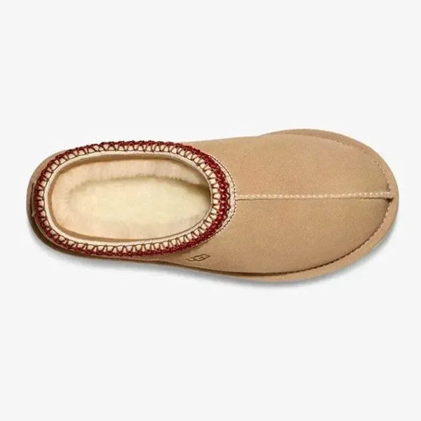 UGG Tasman Slipper - Sand/Dark Cherry