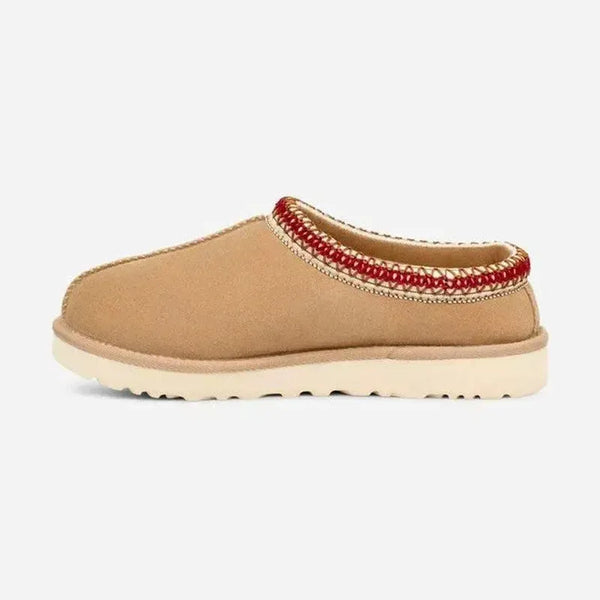 UGG Tasman Slipper - Sand/Dark Cherry