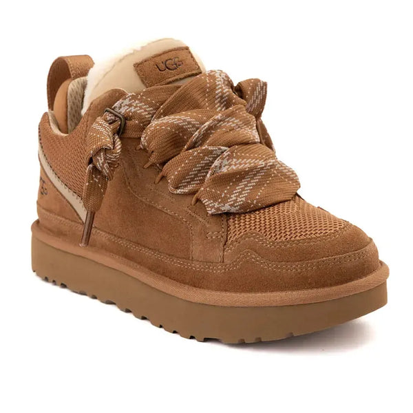 UGG Womens LO Lowmel Leather Sneaker - Chestnut