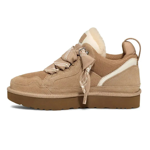 UGG Womens Lowmel Leather Sneaker - Sand