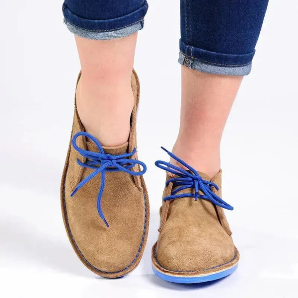 Veldskoen Leather Heritage J Bay - Blue Sole / Grain Suede