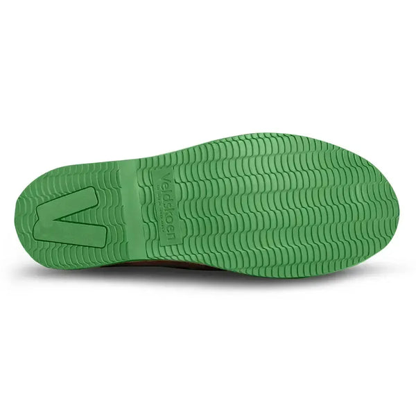 Veldskoen Leather Heritage Lowveld- Green Sole/Tan Grain Suede