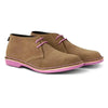 Veldskoen Leather Heritage Uhambo - Light Pink Sole/Tan Grain Suede