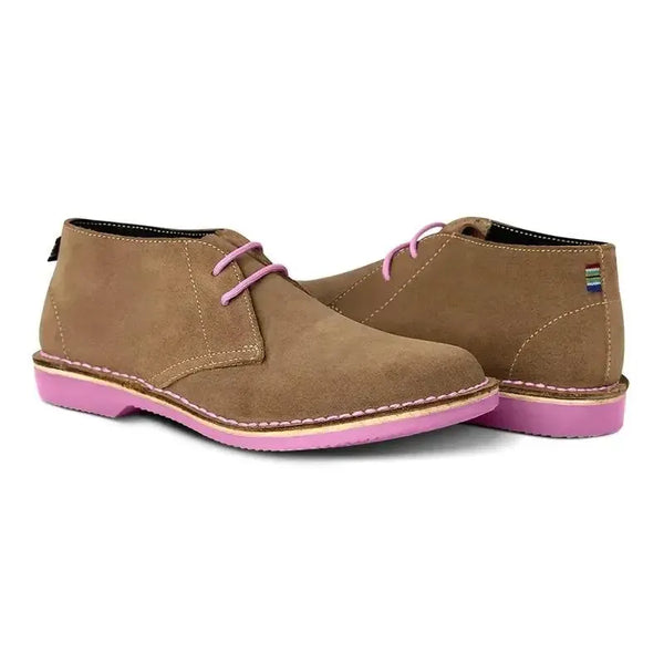 Veldskoen Leather Traditional Heritage Uhambo - Pink Sole