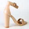 Madison Angelique Block Heel - Nude