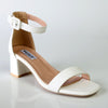 Madison Amira Block Heel - White